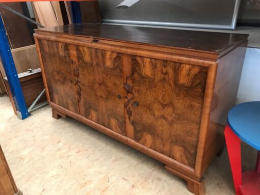 sideboard, unrestored, brown, great foot, veneer, antique, living room, elegant, pattern, luxury, large, stable, pattern, root wood