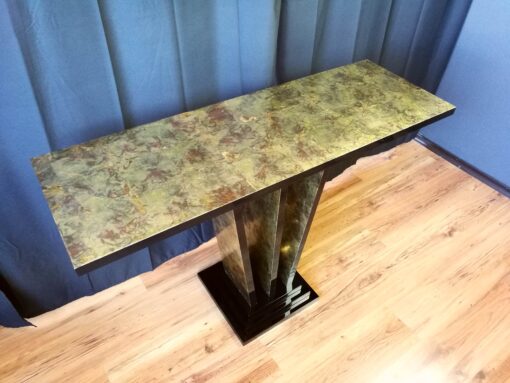 Design console table oxide, Art Deco, Black, Colorful, Table, Wall Console, Narrow Table, Interior Design, Living room, Bedroom