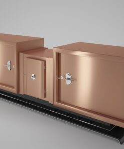 Art Deco Design Sideboard with Copper Finish, Interior Design, furniture, luxury, storage items, materials, matt finish, metal, made in Germany