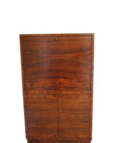 secretary, restored, brown, big foot, veneer, antique, living room, elegant, pattern, luxury, big, stable, pattern, wood,