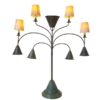 limited, edition, lamp, standing, standing, small, german, germany, simple, polished, living, room, green, metal, painted