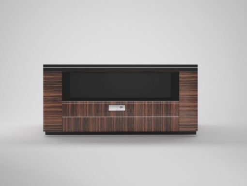 art, deco, desk, macassar, double-sided, brown, black, drawers, large, wide, design, luxury, office, living room, wood, pattern