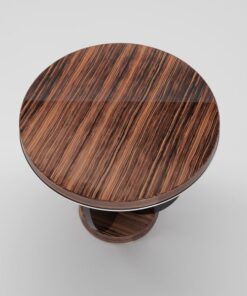 art, deco, side table, table, drawers, drawers, design, makassar, wood, furniture, chrome, veneer, living room, customizable