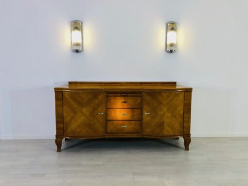 Original Art Deco Buffet made of Bright Walnut, Sideboards, Cupboards, Storage Furniture, Antiques, Design, veneer, woodworking