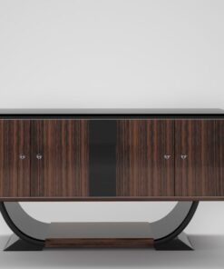 macassar, sideboard, small, art, deco, black, brown, old, new, restored, antique, design, style, living, small, furniture, wood