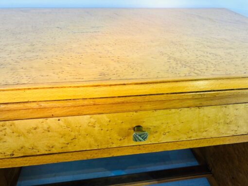 1930s Art Deco Desk made of Birdseye Maple, Original, Antique, furniture, interior design, vintage, authentic, luxurious, office furniture, home decor