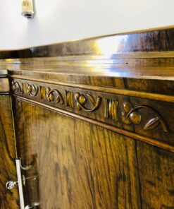 Large Original Art Deco Sideboard made of Walnut, Cherry Ornamentation, Wood, Antique, Furniture, Design, Interior Design, Single Piece