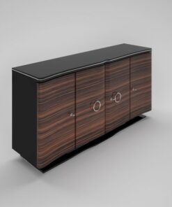 art, deco, sideboard, sideboards, design, macassar, veneer, swinging, brown, black, antique, old, new, restored, living room, wood