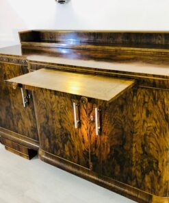 Large Original Art Deco Sideboard made of Walnut, Cherry Ornamentation, Wood, Antique, Furniture, Design, Interior Design, Single Piece