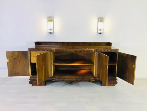 Large Original Art Deco Sideboard made of Walnut, Cherry Ornamentation, Wood, Antique, Furniture, Design, Interior Design, Single Piece