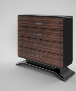 makassar, wood, piano lacquer, dresser, art, deco, design, drawers, black, brown, living room, lacquer, new, restored, old