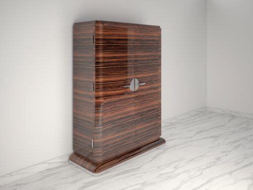 Modern Design Cabinet made of High Gloss Macassar Chrome Handles, design furniture, customizable, interior design, luxury living