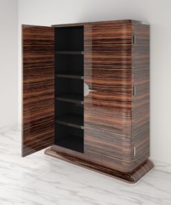 Modern Design Cabinet made of High Gloss Macassar Chrome Handles, design furniture, customizable, interior design, luxury living