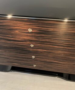 Chest of Drawers or commode with macassar fronts and curved foot, design furniture, art deco style, interior design, luxury furniture