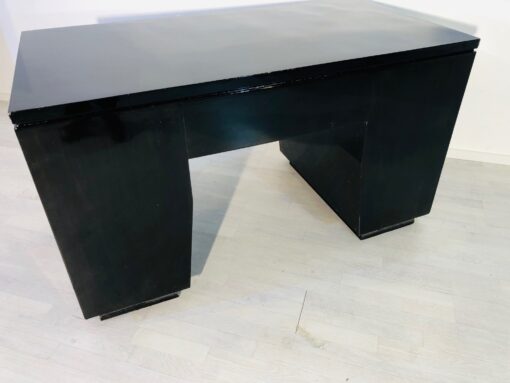 High Gloss Black Modern Art Deco Desk - 1930s, Modern Art Deco furniture, interior design, new art deco furniture, office furniture, high gloss, high end