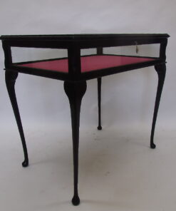 Ebonized Louis Seize Vitrine Table - Collectors Vitrine, Antique furniture, louis seize furniture, antiques, original antique furniture