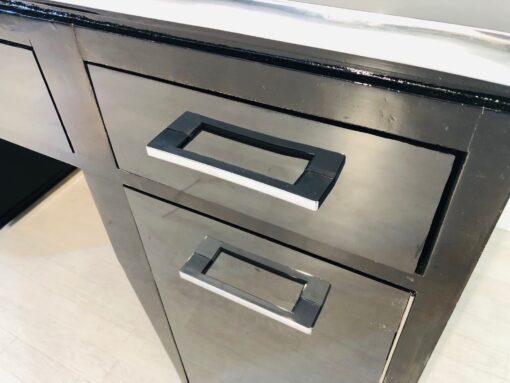 High Gloss Black Modern Art Deco Desk - 1930s, Modern Art Deco furniture, interior design, new art deco furniture, office furniture, high gloss, high end