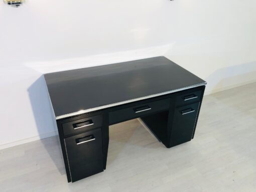 High Gloss Black Modern Art Deco Desk - 1930s, Modern Art Deco furniture, interior design, new art deco furniture, office furniture, high gloss, high end