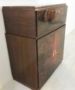 1940s Art Deco Cabinet Commode made of Walnut, nut-wood, storage furnitre, original antiques, vintage, design, interiors, luxury furniture, good condition