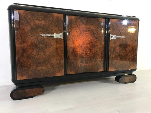 Walnut Burl Wood Art Deco Sideboard from the 1920s, Art Deco Furniture, Design Furniture, Interior Design, Antique furniture, luxury furniture