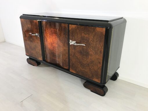 Walnut Burl Wood Art Deco Sideboard from the 1920s, Art Deco Furniture, Design Furniture, Interior Design, Antique furniture, luxury furniture