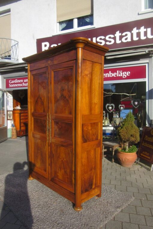 Biedermeier Hall Cabinet Walnut circa 1830, Biedermeier Cupboard, Antique Hall Cabinet, Antique Cupboard, Original Biedermeier Furniture