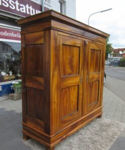 Walnut Wood Antique Biedermeier Hall Cabinet with Stunning Grain, Biedermeier Cupboard, Antique Hall Cabinet, Biedermeier Furniture, Walnut Furniture