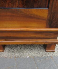 Walnut Wood Antique Biedermeier Hall Cabinet with Stunning Grain, Biedermeier Cupboard, Antique Hall Cabinet, Biedermeier Furniture, Walnut Furniture