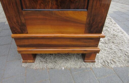 Walnut Wood Antique Biedermeier Hall Cabinet with Stunning Grain, Biedermeier Cupboard, Antique Hall Cabinet, Biedermeier Furniture, Walnut Furniture