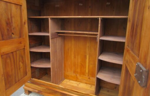 Walnut Wood Antique Biedermeier Hall Cabinet with Stunning Grain, Biedermeier Cupboard, Antique Hall Cabinet, Biedermeier Furniture, Walnut Furniture