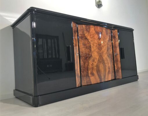 Walnut Burl Sideboard from France 1930s, Black Sideboard, Luxury sideboard, Art Deco Sideboard, Art Deco Buffet, Storage, Luxury, Interior Design