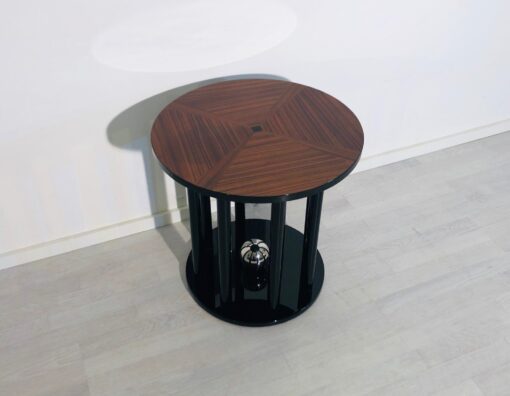 Art Deco End Table Column Design and Cherry Top, Art Deco Side Table, Interior Design, High End Side table, luxury furniture, design furniture