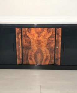 Walnut Burl Sideboard from France 1930s, Black Sideboard, Luxury sideboard, Art Deco Sideboard, Art Deco Buffet, Storage, Luxury, Interior Design