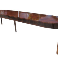 Large Biedermeier Style Dining Table or Conference Table Walnut Wood Veneered, Original Biedermeier Table, Antique Dining Table