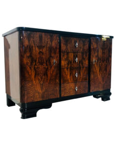 1930s Art Deco Walnut Burl Commode, Art Deco Furniture, France, Design, Interior Design, Luxury Furniture, Art Deco Design, Chest of Drawers