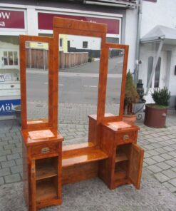 Art Deco Dressing Table made of Poplar Burl Wood around 1900 from France, Original Art Deco, Art Deco Dresser, Antique Dressing Table