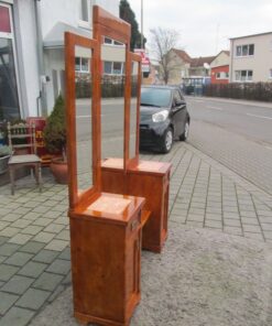 Art Deco Dressing Table made of Poplar Burl Wood around 1900 from France, Original Art Deco, Art Deco Dresser, Antique Dressing Table