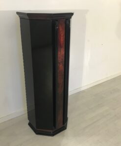 Octagonal Art Deco Column Cabinet from France around 1920, Original Art Deco, Art Deco Furniture, Art Deco Pillar, Mahogany Wood