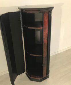 Octagonal Art Deco Column Cabinet from France around 1920, Original Art Deco, Art Deco Furniture, Art Deco Pillar, Mahogany Wood