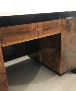 Art Deco Burl Wood Jacquemin Desk from France 1920s, Original Art Deco, Art Deco Furniture, Jacquemin Furniture, Secret Comparment