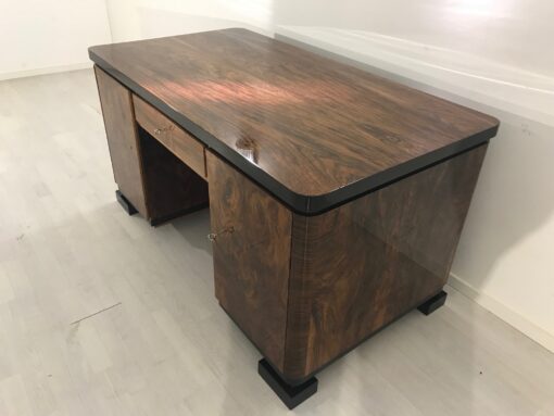 Art Deco Burl Wood Jacquemin Desk from France 1920s, Original Art Deco, Art Deco Furniture, Jacquemin Furniture, Secret Comparment