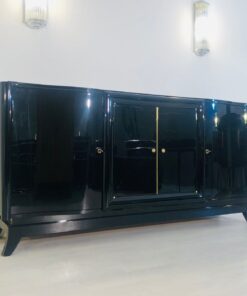 Classic Art Deco Sideboard with Serpentine Doors 1920s, Luxury Antiques, Design Furniture, 1920s french furniture, Art Deco Antiques, Art Deco for Sale