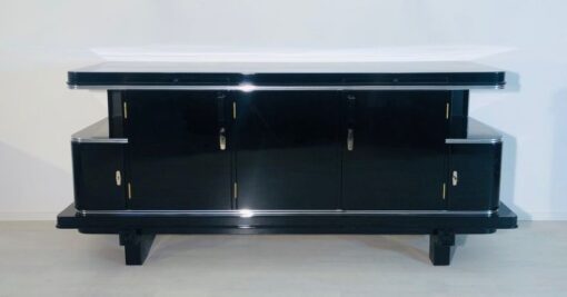 art, deco, furniture, black, sideboard, 1920, old, antique, original, living room, elegant, modern, design, restored, awesome