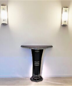 Modern Art Deco Style Console Table with Macassar Wood, Luxury furniture, art deco style furniture for sale, design furniture, macassar furniture