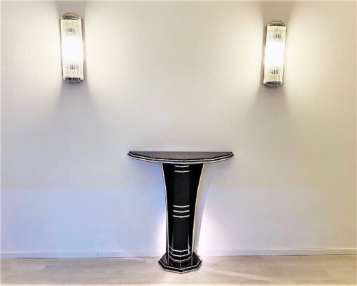 Modern Art Deco Style Console Table with Macassar Wood, Luxury furniture, art deco style furniture for sale, design furniture, macassar furniture