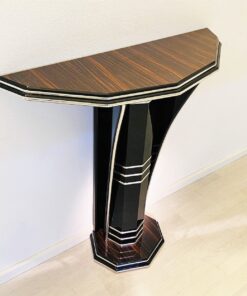 Modern Art Deco Style Console Table with Macassar Wood, Luxury furniture, art deco style furniture for sale, design furniture, macassar furniture