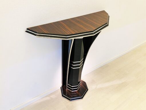 Modern Art Deco Style Console Table with Macassar Wood, Luxury furniture, art deco style furniture for sale, design furniture, macassar furniture