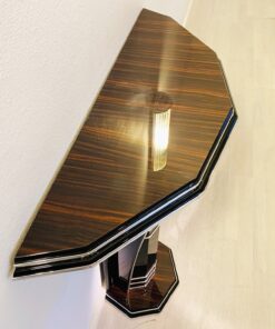 Modern Art Deco Style Console Table with Macassar Wood, Luxury furniture, art deco style furniture for sale, design furniture, macassar furniture