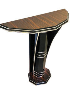 Modern Art Deco Style Console Table with Macassar Wood, Luxury furniture, art deco style furniture for sale, design furniture, macassar furniture