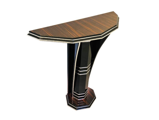 Modern Art Deco Style Console Table with Macassar Wood, Luxury furniture, art deco style furniture for sale, design furniture, macassar furniture